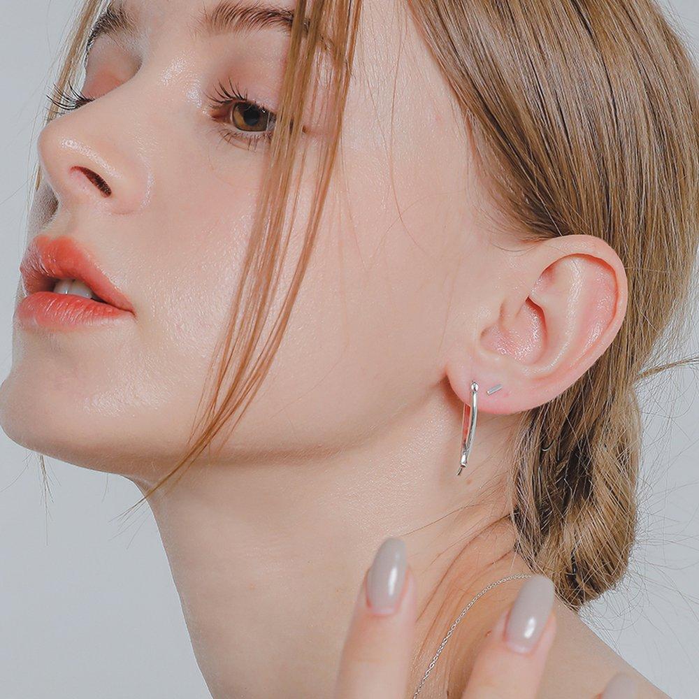 J.Lauren Простой стик серебряный пирсинг P0395