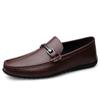 FashionMen Classic Genuine Leather Casual Loafers Soft Comfortable Breathable Flats Lazy Shoes Men's Moccasins Business Driving Shoes