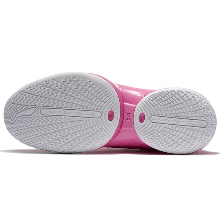 Li-Ning Air Strike 8 V2 Fabric Synthetic Leather Durable Breathable Mid-Top Basketball Shoes Men Sneakers Azalea-Pink ABPS001-5