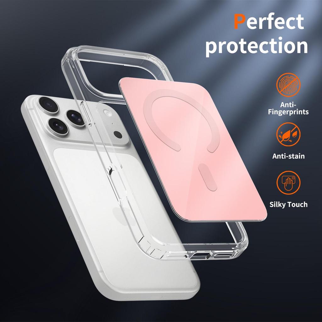 Apple iPhone 17 Pro Max Фэнцзин Магнитный Прозрачный Мягкий Чехол S26 Защитный Чехол от Падений