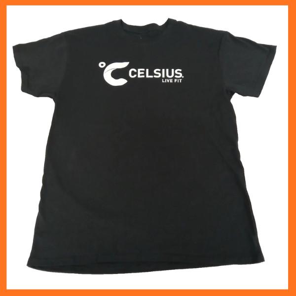 Новый энергетический напиток Celsius (Живи в форме) Премиум Футболка с логотипом Unisex Goodtimes РАЗМЕР L Унисекс Футболка Графическая футболка
