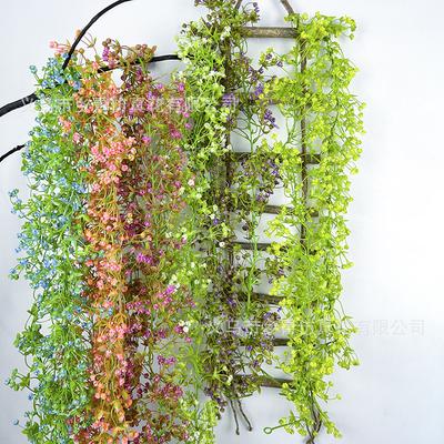 Искусственное зеленое растение симуляция цыганского ротанга настенное украшение для дома и потолка симуляция лианы подвесное растение
