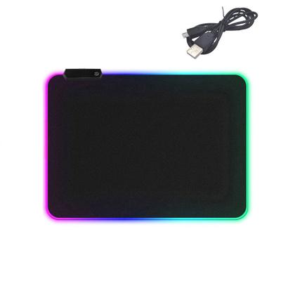 RGB игровой коврик для мыши со светодиодной подсветкой, коврик для компьютерной мыши с подсветкой клавиатуры, настольный коврик