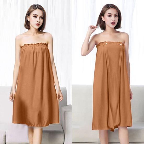 Банное платье из микрофибры, быстро впитывающее, быстросохнущее, противоскользящее, с регулируемой грудью, без рукавов, с застежкой на кнопки, свободная одежда для пляжа, спа, бассейна, банный халат