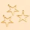 Stainless Steel Geometric Charm Molds: 10 Models & 2 Colors - Pentagram, Rhombus, Circle, Water Drop, Moon Pendants