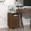 VidaXL Side Cabinet On Wheels Brown Oak 33x38x60 Cm815854
