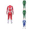 Vibrant Power Rangers Bodysuit Spandex Cosplay Costume For Unisex Kids And Adults