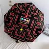 1 шт. Автоматический складной зонт - Узор Pac-Man с индивидуальным именем, Портативная и складная конструкция с 8 спицами, Рождественские и Дни рождения Подарки