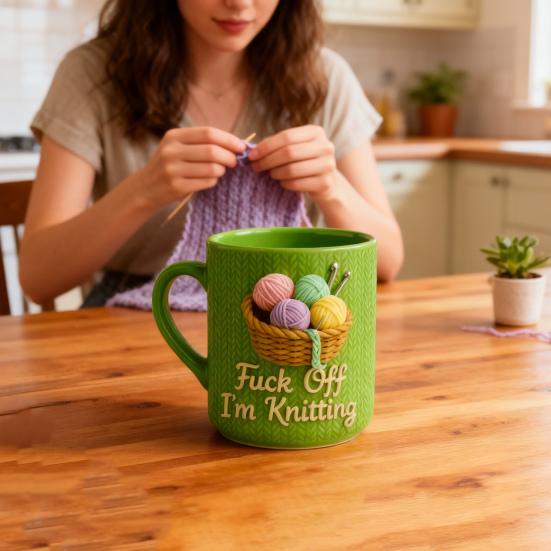 Смешная кружка для вязания с саркастичной цитатой 11/15 унций керамическая кофейная чашка оригинальный подарок для любителей вязания и вязания крючком