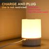 USB Plug-in Power LED Touch Night Light Warm Sleeping Lamp Eye Protection Reading Bedside Table Lamp Home Children Room Bedroom