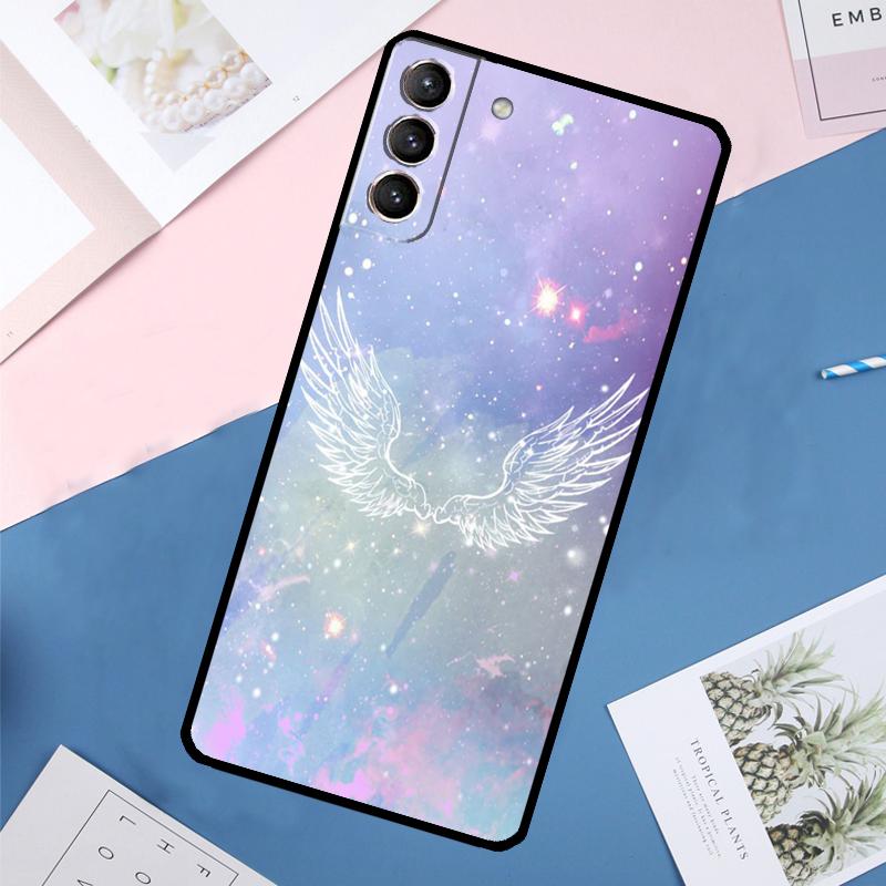 Фэнтези Девочка Ангел Крылья Чехол Для Samsung Galaxy S24 S23 S22 Ultra S20 S21 FE S8 S9 S10 Plus Note 10 20 Ultra Чехол