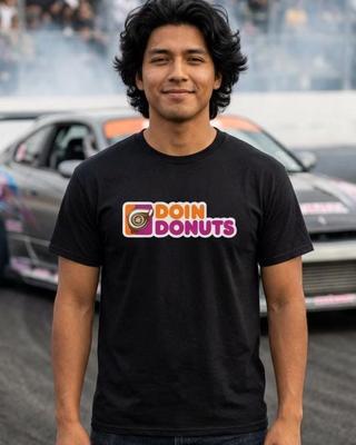 Футболка "Doin Donuts", Смешная футболка для автолюбителя, Подарок для фаната JDM Drift, Футболка для дрифтера