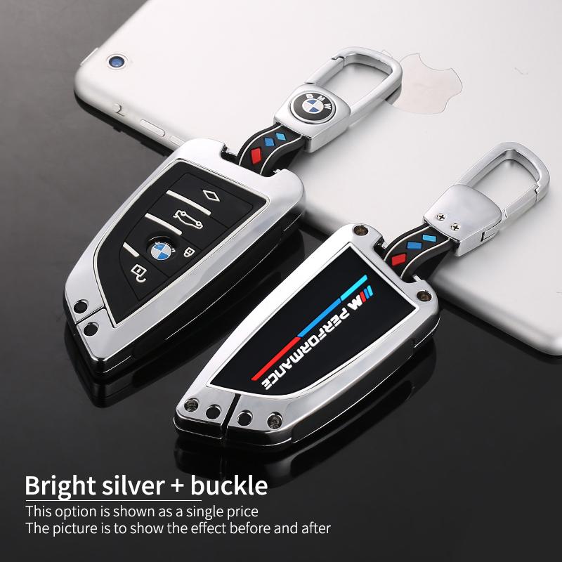 KWYP9 Hot 2025 Leather Car Remote Key Case Cover Shell Fob For BMW X1 X3 X5 X6 X7 1 3 5 6 7 Series G20 G30 G11 F15 F16 G01 G02 F48 Key