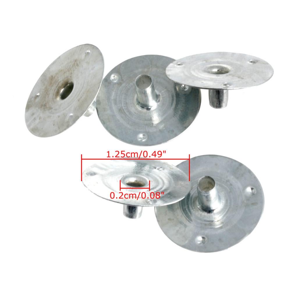 Craft 12.5*2.5mm Metal Handmade DIY Candle Wick Sustainer Stand Base Holder Wick Tabs