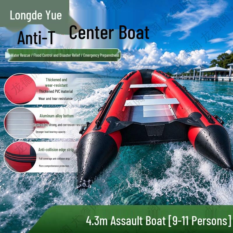 Longdeyue Heavy-Duty Aluminum Hull Inflatable Speedboat