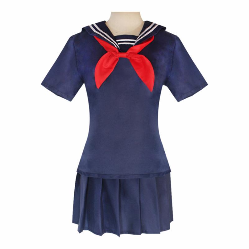 Аниме My Hero Academia Boku No Hero Academia Косплей Костюм Himiko Toga JK Униформа Свитер Пальто Одежда на Хэллоуин