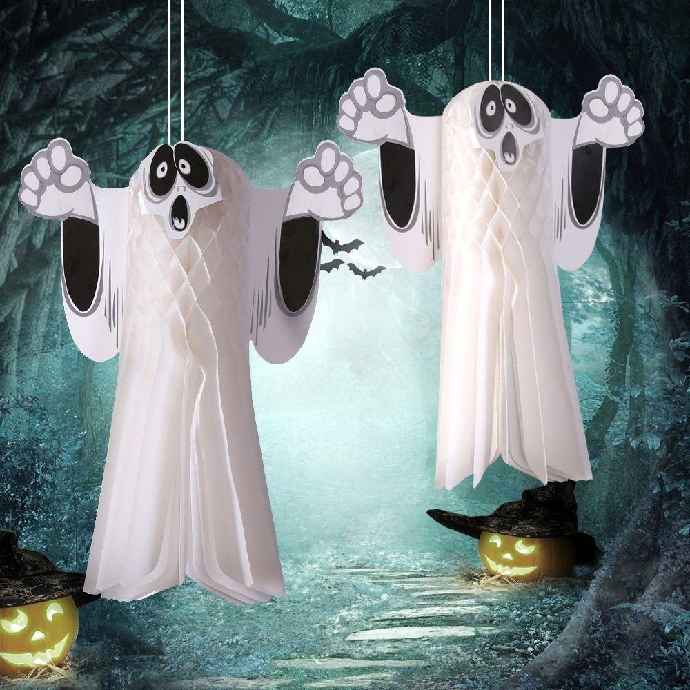 DIY Door Pendant Movable Hanging Halloween Ghost Halloween Hanging Ornament  Indoor