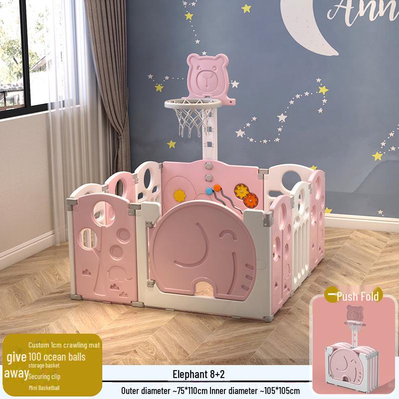 Детский безопасный складной манеж с ковриком для ползания для младенцев и малышей