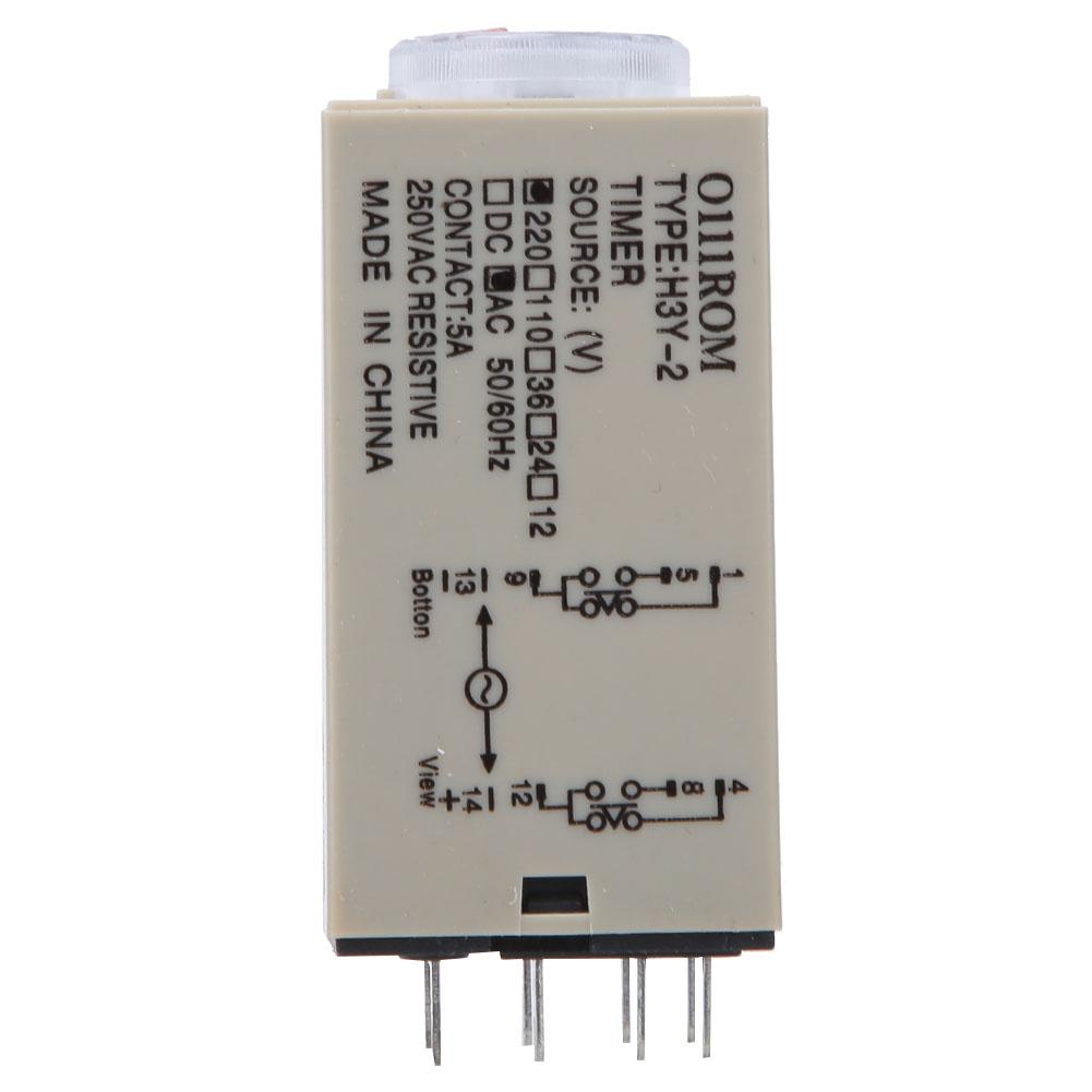 Реле времени H3Y-2 8-контактное высокоточное электрооборудование бытовой техники 0-10 минут