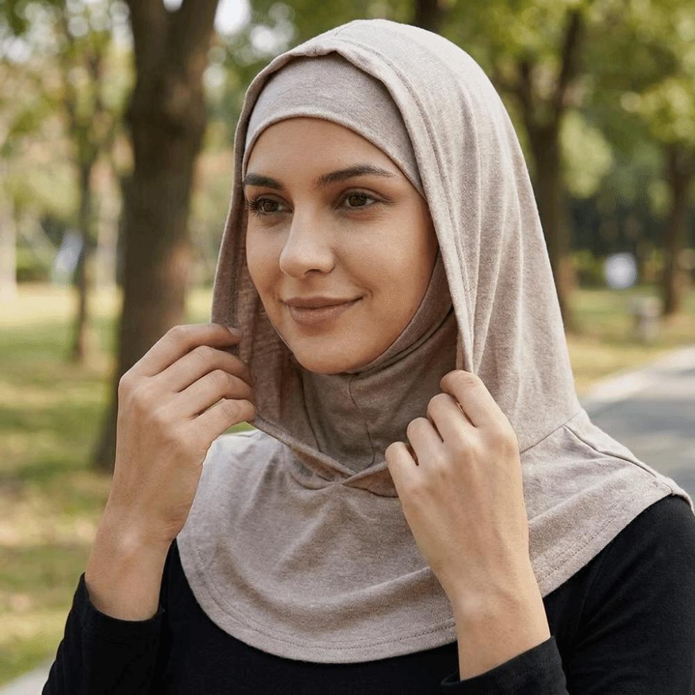Breathable Elastic Hooded Scarf Multifunctional Neck Cover Hat Base Layer
