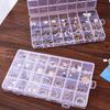 Multi-Purpose Transparent Box Plastic Empty Storage Box, Used for Storing Earrings, Rings, Jewelry, Nail Art, Nail Accessories, Jewelry Decoration