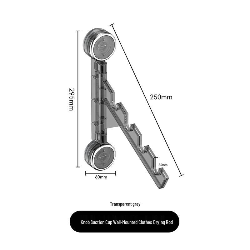 Бесследная настенная складная сушилка для одежды на присосках - Идеально подходит для использования в общежитии и на балконе