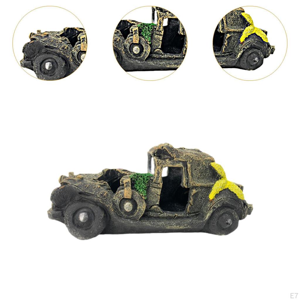 Декорация аквариума с использованием авторазрушений для водной среды обитания