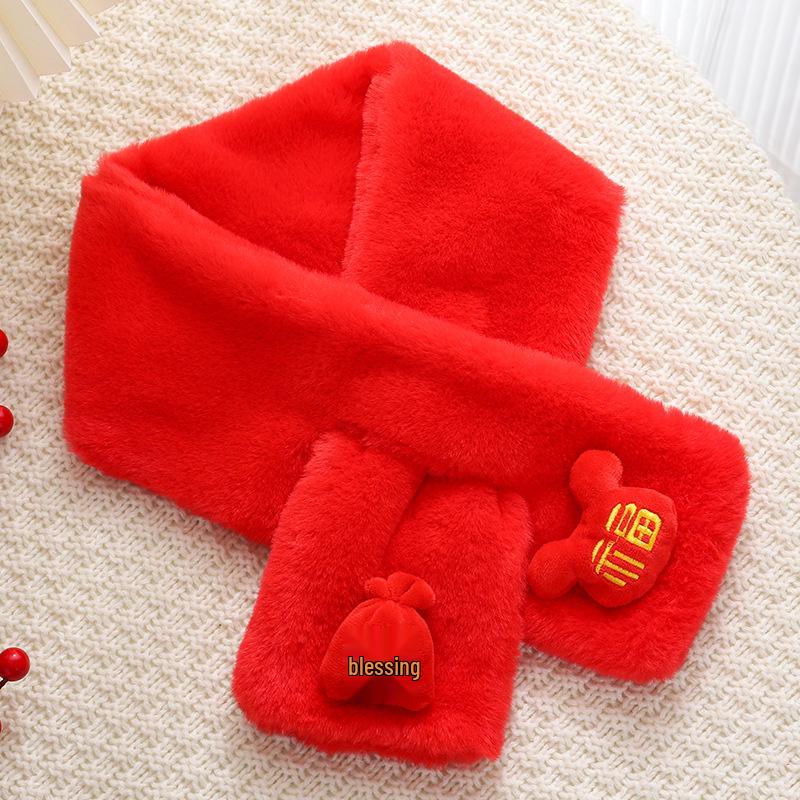 High-Quality Cute Parent-Child Winter Snood - Christmas & New Year Scarf for Women