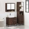VidaXL Ensemble De Meubles De Salle De Bain 3 Pcs Chêne Marron, Armoire De Rangement, Armoire De Bain, Meuble De Toilette 3301169