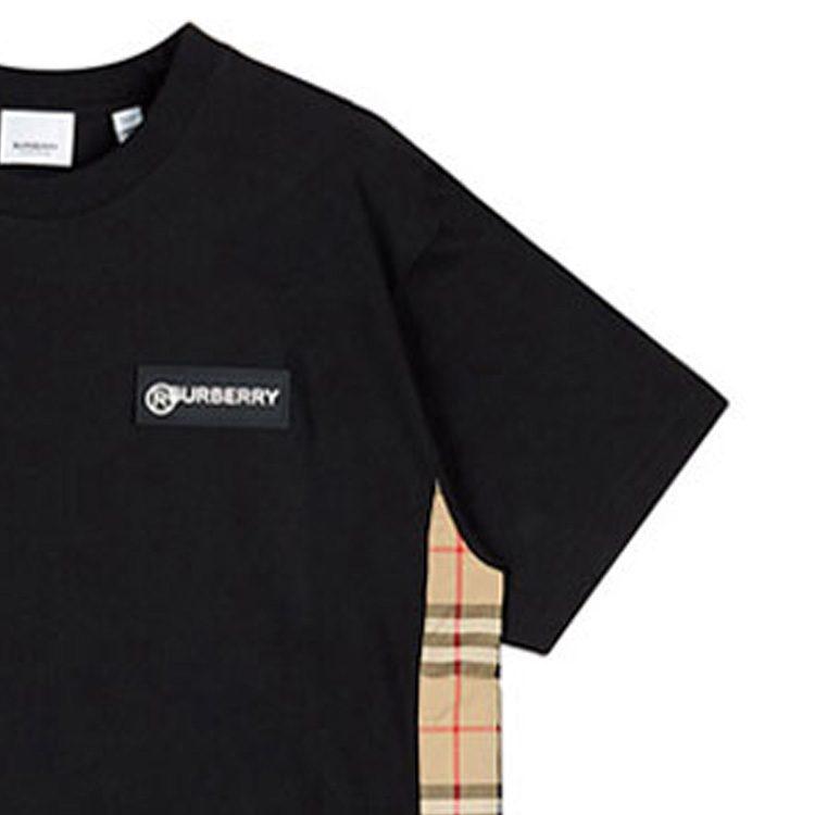 Burberry Женская черная футболка с опущенными плечами 80245451