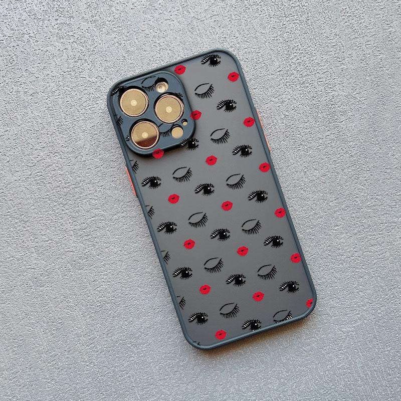 Креативный чехол для телефона с ресницами и глазами для iPhone 11 12 13 Mini Pro Max 15 Pro Max 14 16 Pro Max Plus X XS XR 7 8 Plus SE2 Задние крышки
