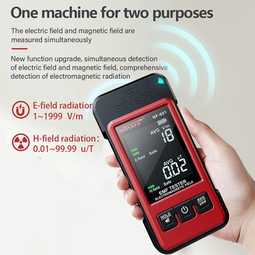 NOYAFA NF-601 Ручной детектор излучения Счетчик Гейгера Тестер электромагнитного излучения