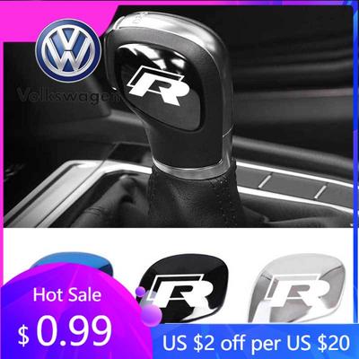 2026 Горячий Для Volkswagen VW Для VW Volkswagen Rline POLO CC Golf 7 6 Bora Tiguan Passat B5 B6 B7 Jetta Автомобильный Стайлинг Ручка Переключения Передач