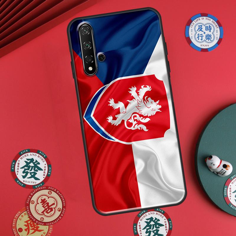 Czech Republic Flag For Huawei P20 P30 P40 Lite P60 Pro Nova 12i 11i 8i 12s 9 10 SE Y90 Y60 Y70 Y72 Y61 Y91 Case
