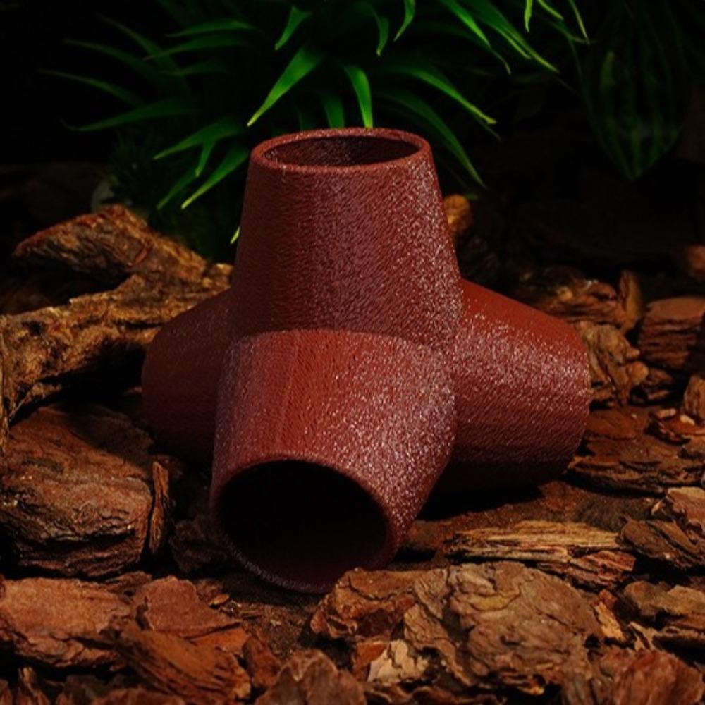 Plastic Reptile Tunnel Shelter Artificial Lizard Hideaway Cave Reptile Resting Cave Terrarium