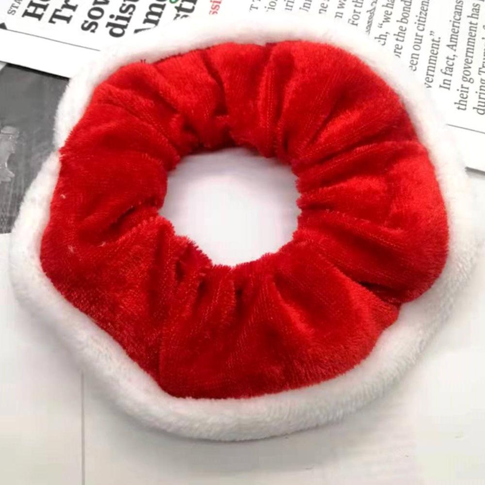 Velvet Plush Christmas Hair Rope High Elasticity Women Hair Ring  Hair Accessories