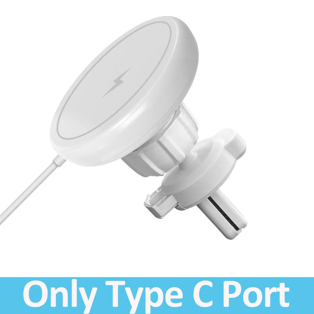 30W Magnetic Car Wireless Charger for iPhone 15 14 13 12 Pro Max Samsung Air Vent Mount Car Phone Holder Stand Fast Car Charging