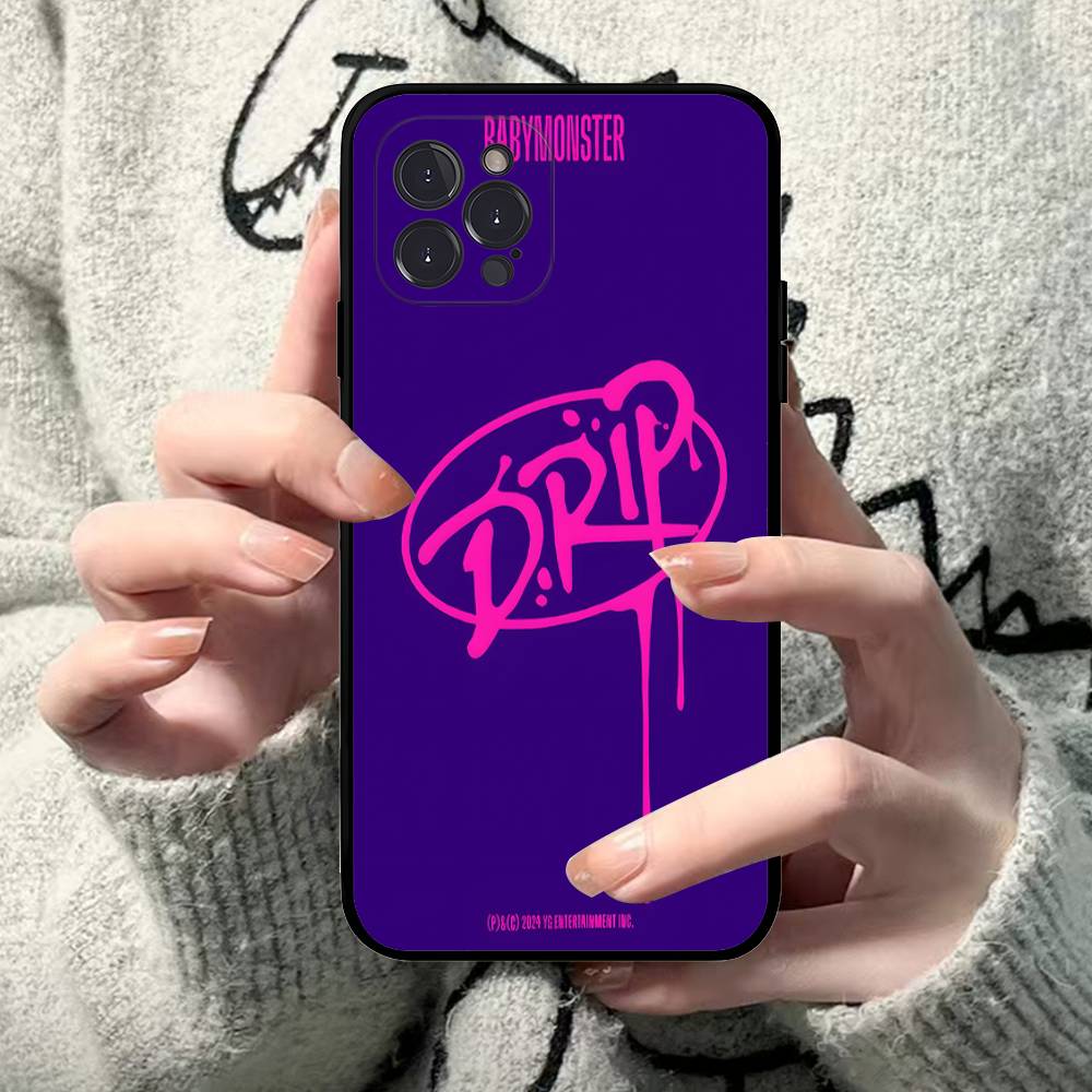 B-Baby M-Monster K-Kpop Shockproof Silicone Clear Case for iPhone 17 16 15 14 13 12 11 Mini Pro Max Plus Cover