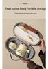 Portable Quick-Brew Travel Tea Set with Water Separation: One Pot & Four Cups