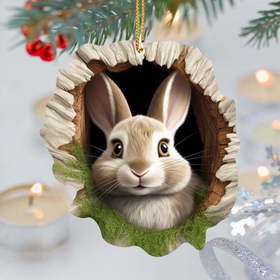 Car Interior Pendant Easter-Themed Rabbit Design Hanging Ornament Car Bag Living Space Bag Home Decor