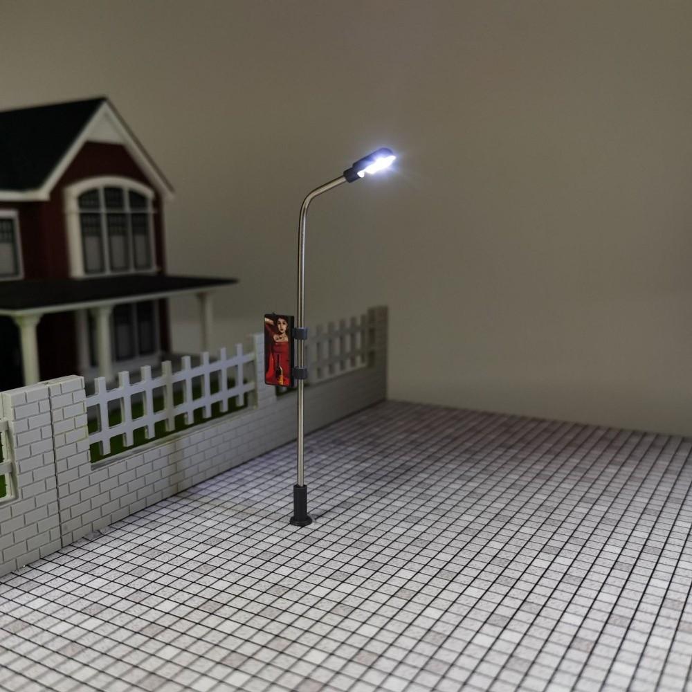 5pcs 3V DIY Miniature Scene Decoration Stainless Steel Model Making Led Light