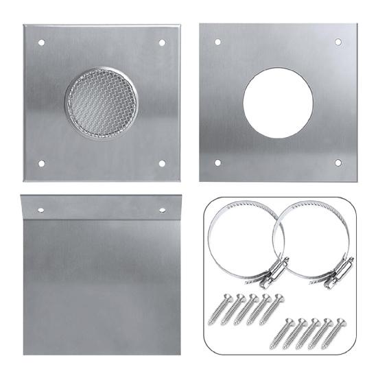 Комплект воздухозаборника для пеллетной печи, устойчивый к коррозии, простая установка, алюминиевая гибкая вентиляционная труба