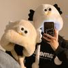 Милая забавная плюшевая шапка женская зимняя теплая плюшевая утолщенная холодостойкая пушистая шапка-ушанка новая