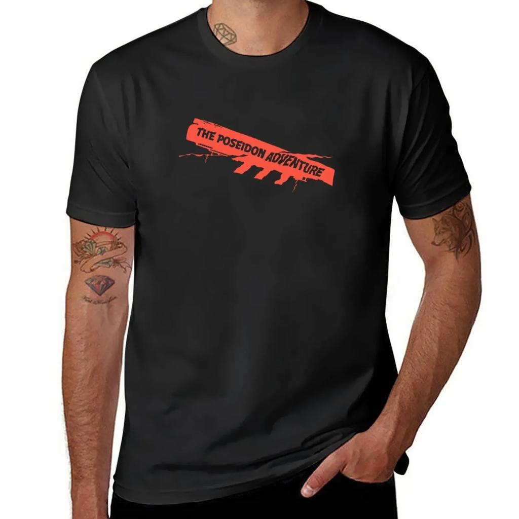 The Poseidon Adventure Logo T-Shirt tees summer top aesthetic clothes Short sleeve tee men