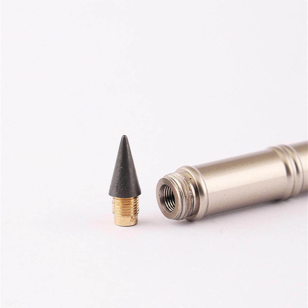 Стираемый карандаш без чернил со сменными наконечниками, металлическая вечная ручка без заточки, вечная ручка для письма и рисования