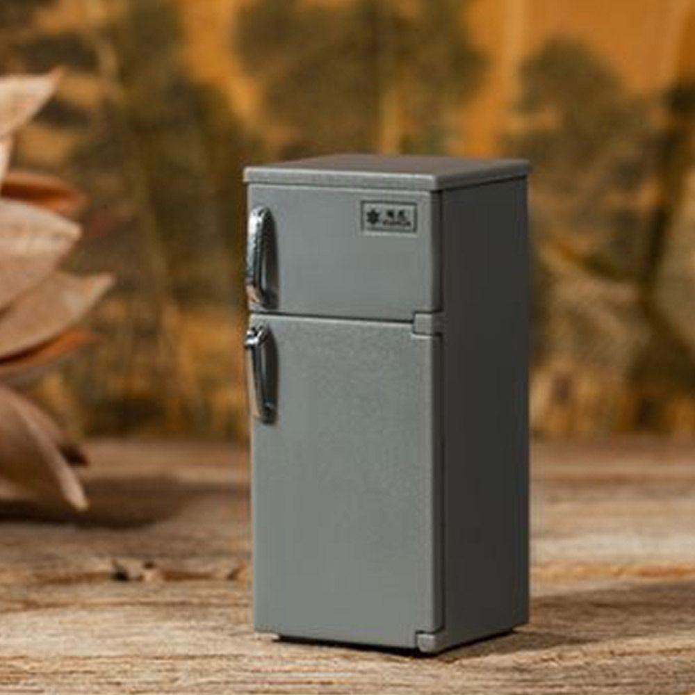 Пластиковый холодильник Модель 1:24 Кукольный домик Холодильник Ретро Blyth Кукольный Холодильник Украшения