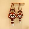 Animal Raccoon Plush Backpack Lightweight Single Shoulder Crossbody Gift Bag