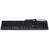 ELECOM Keyboard Wired Membrane 10 Million Times Durable Black TK-FCM062BK