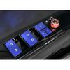 Dow Lift Lock Switch Button Sticker Blue Alloy Win 18- For Toyota Camry 10X