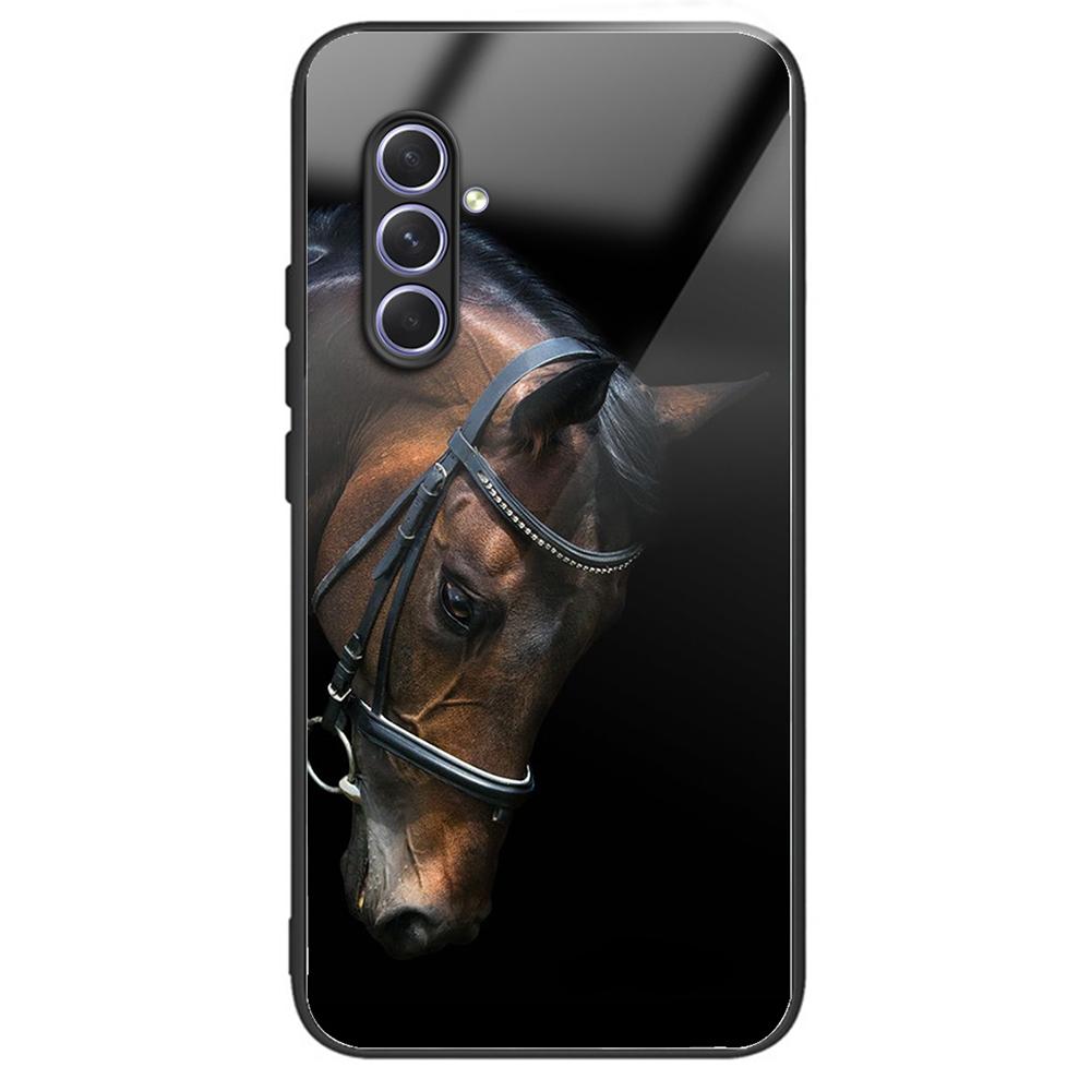 Для Samsung Galaxy A54 5G TPU Frame закаленное стекло чехол телефон защитный чехол